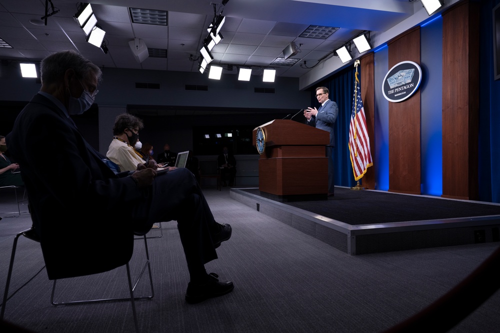 Pentagon Spokesman Holds Press Briefing