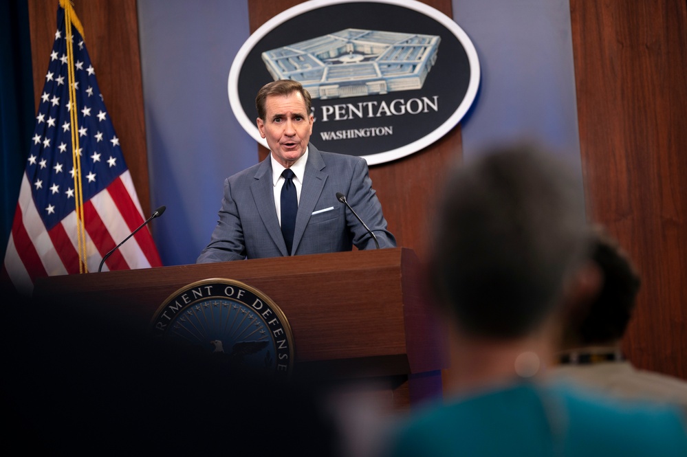 Pentagon Spokesman Holds Press Briefing