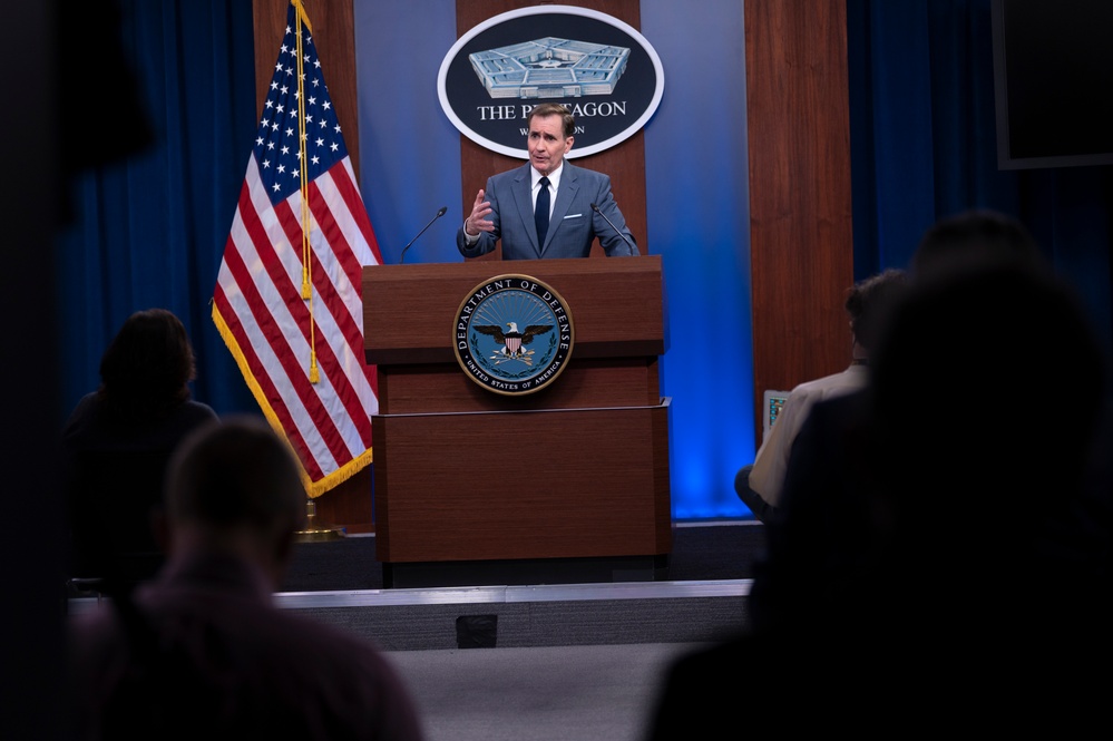 Pentagon Spokesman Holds Press Briefing