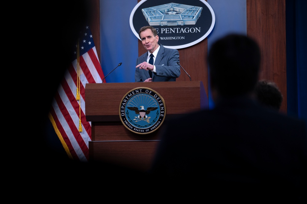 Pentagon Spokesman Holds Press Briefing