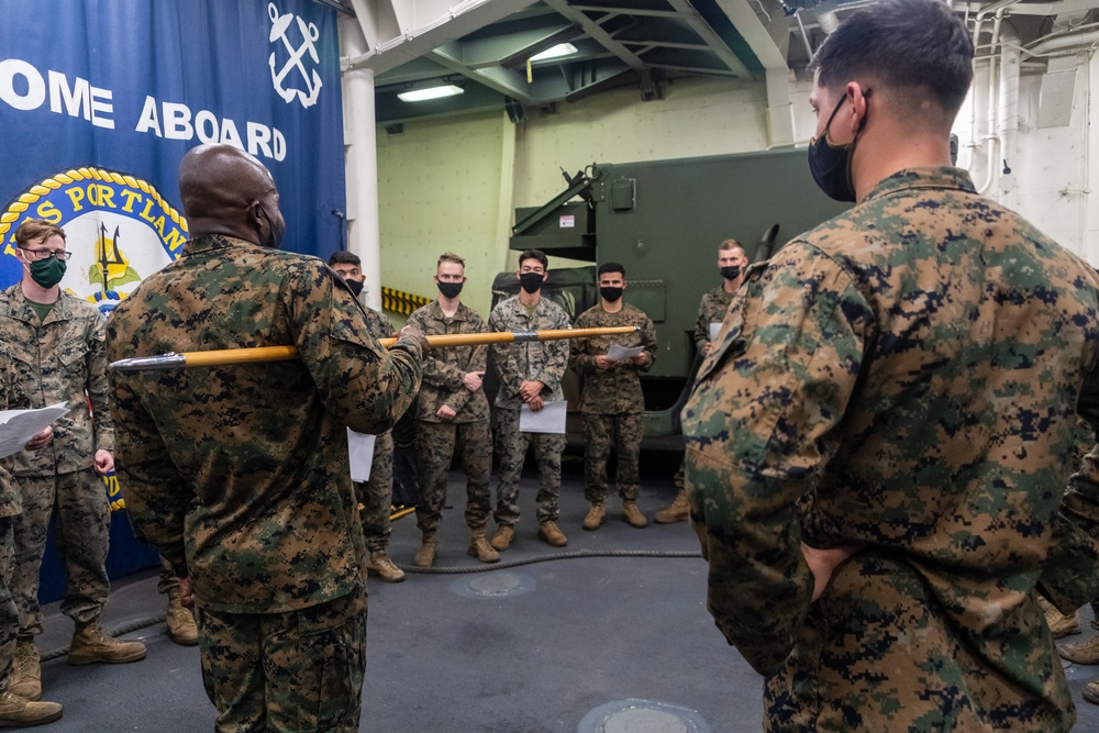 USS Portland (LPD 27) Daily Operations-Welding