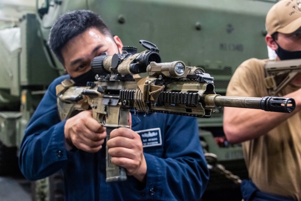 USS Portland (LPD 27) Security Reaction Force Training