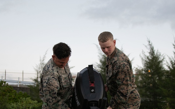 JWX 22 | CLB-4 Marines conduct amphibious resupply with Combat Rubber Raiding Craft