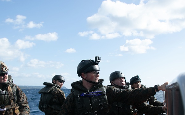 JWX 22 | CLB-4 Marines conduct amphibious resupply with Combat Rubber Raiding Craft