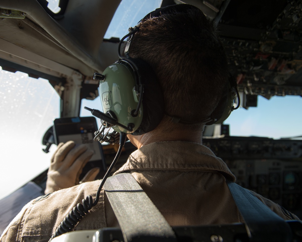 E-3 Sentry pilot in flight