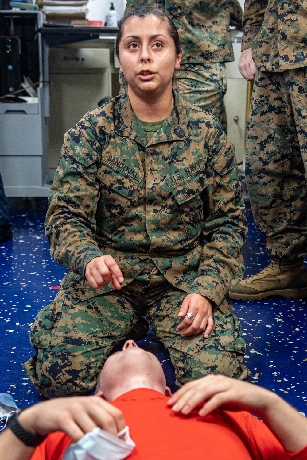 USS America Conducts a TCCC exercise.