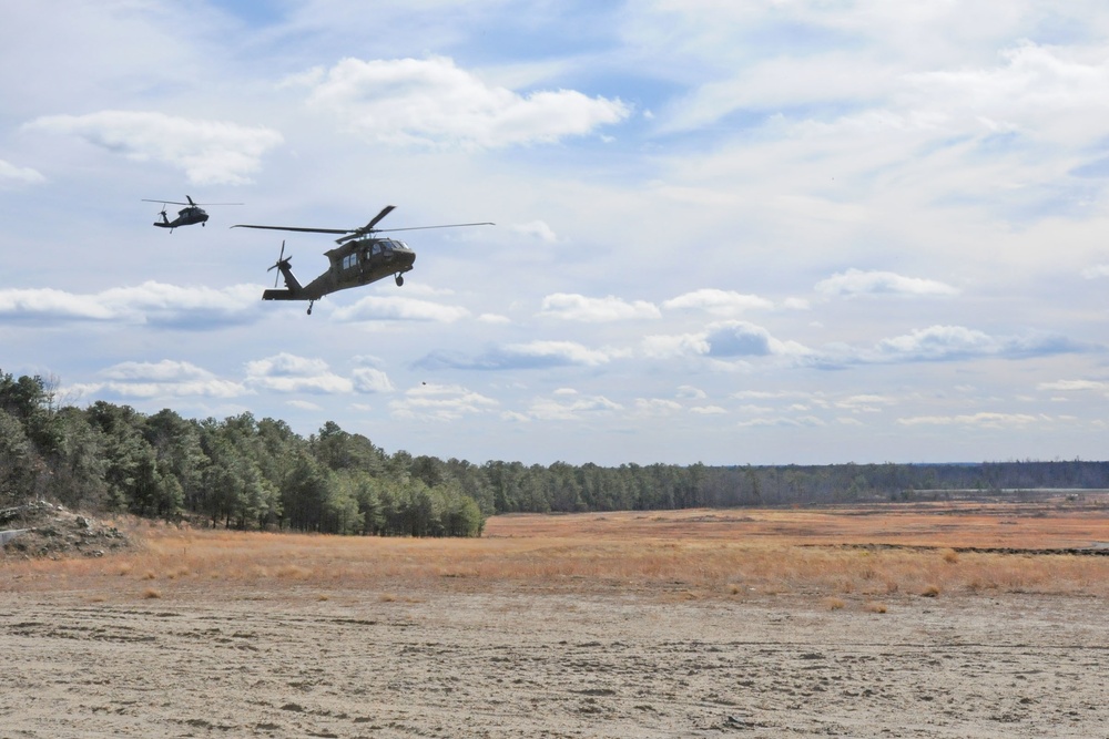 Fort Dix – 1st BN / 114th INF Regiment NJARNG - Air Recon / Landing Exercise