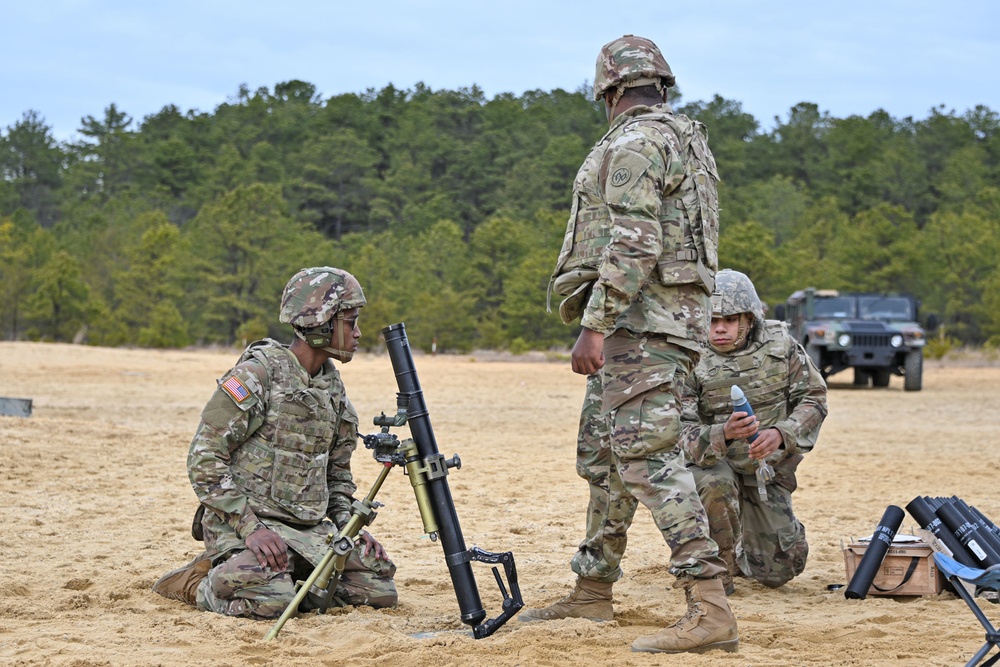 Fort Dix –  HHC 1st BN / 69th Infantry NYARNG - 60MM Mortar Live Fire