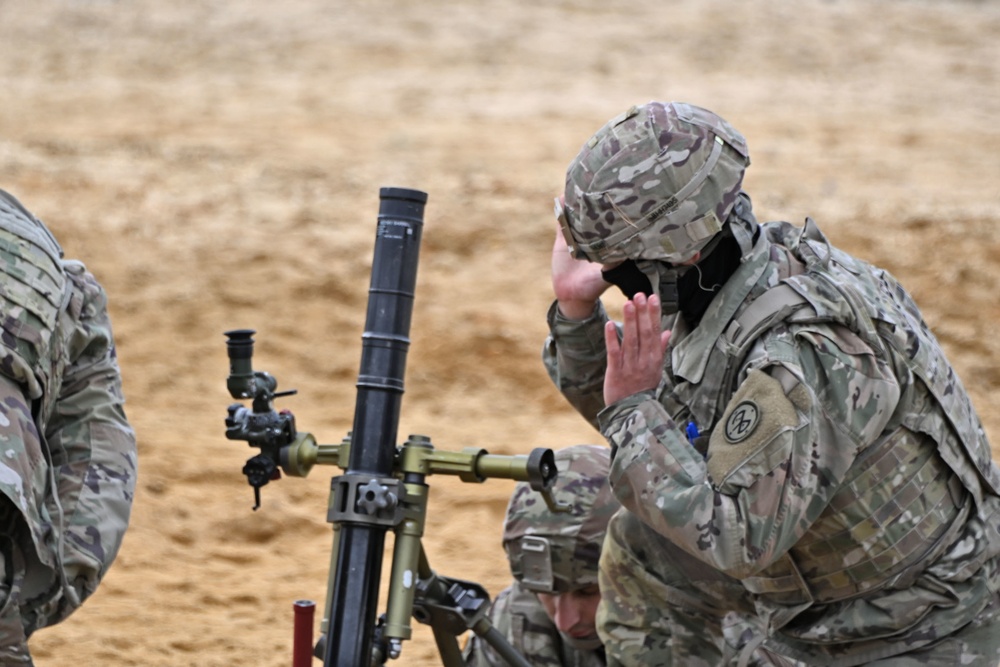 Fort Dix –  HHC 1st BN / 69th Infantry NYARNG - 60MM Mortar Live Fire