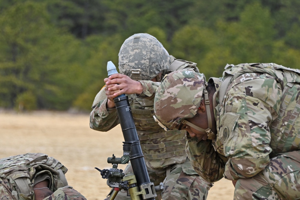 Fort Dix –  HHC 1st BN / 69th Infantry NYARNG - 60MM Mortar Live Fire