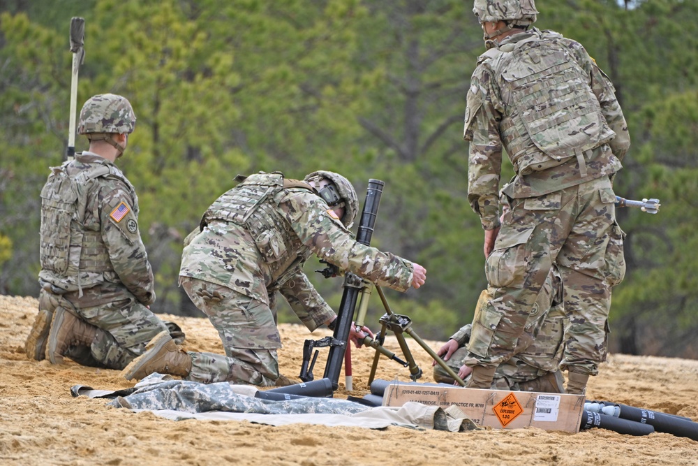 Fort Dix –  HHC 1st BN / 69th Infantry NYARNG - 60MM Mortar Live Fire