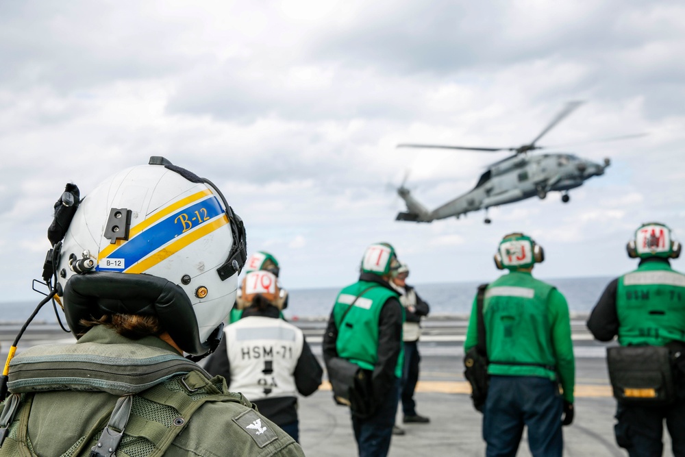 Abraham Lincoln conducts flight operations