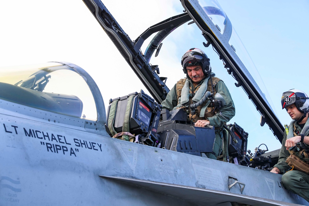 Abraham Lincoln conducts flight operations