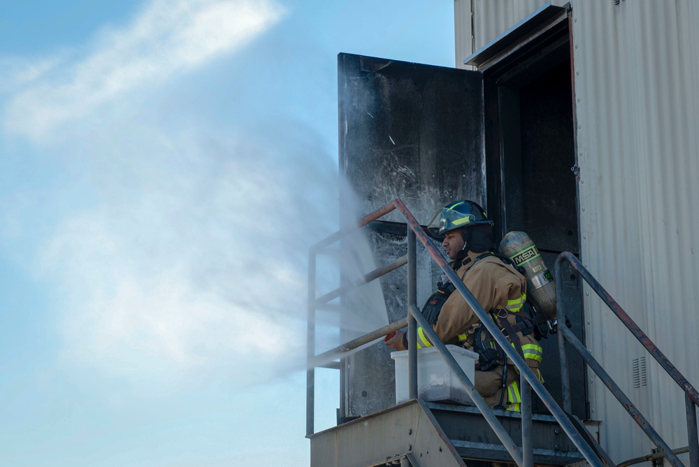 SJAFB Firefighter Airmen conduct live-fire exercise