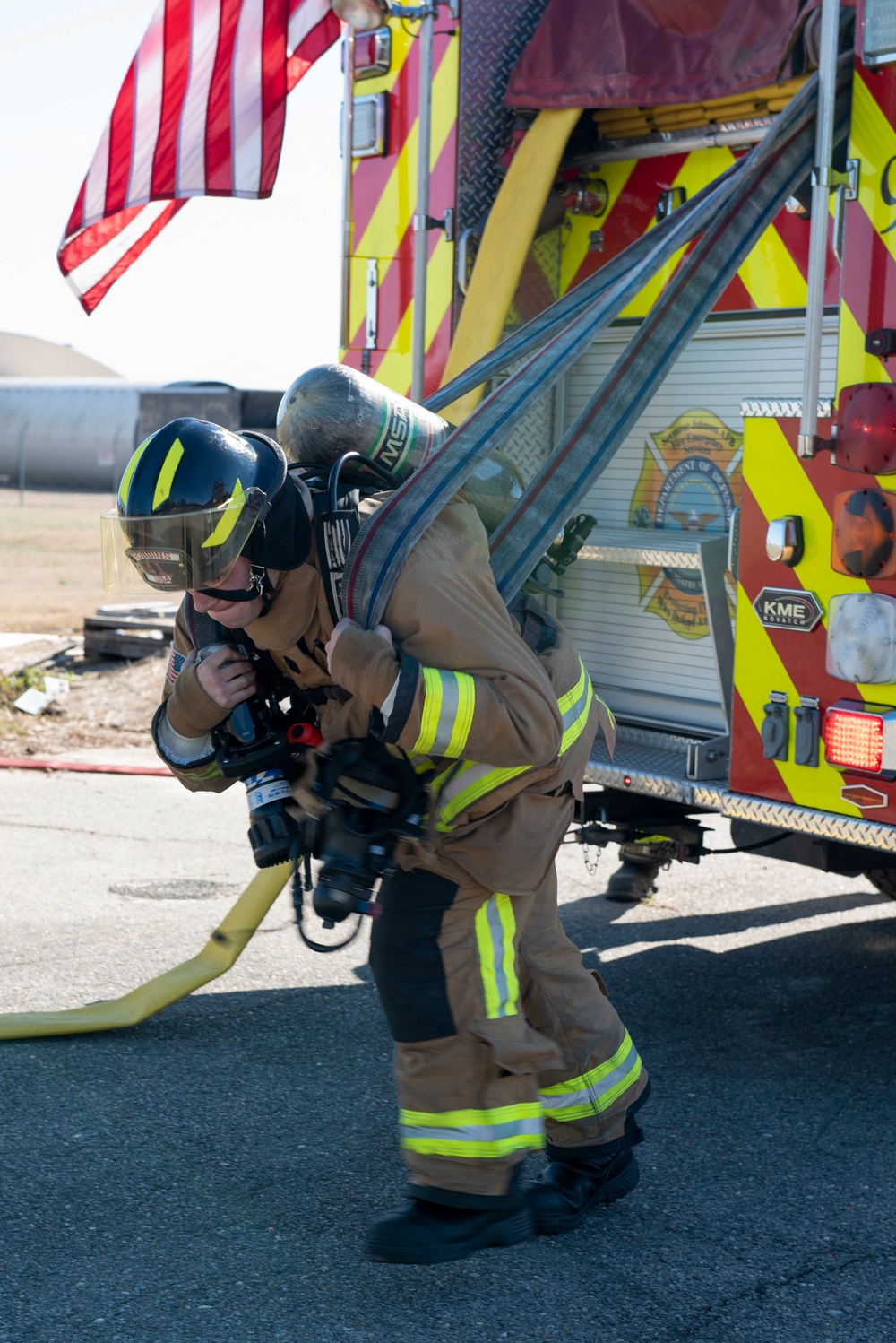 SJAFB Firefighter Airmen conduct live-fire exercise