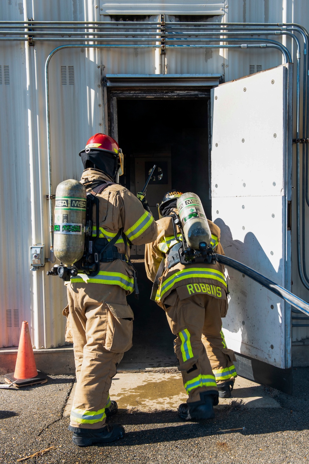 SJAFB Firefighter Airmen conduct live-fire exercise