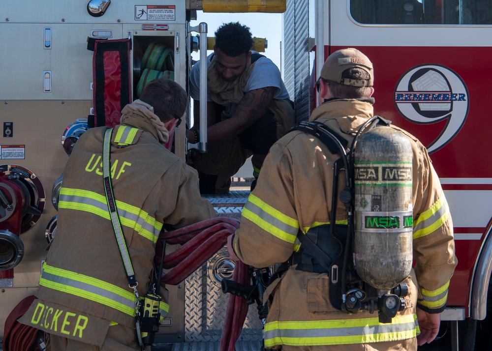 SJAFB Firefighter Airmen perform live-fire exercise