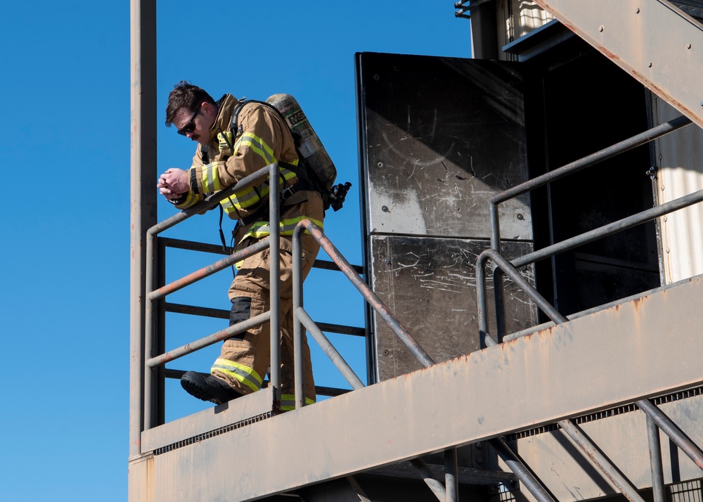 SJAFB Firefighter Airmen perform live-fire exercise