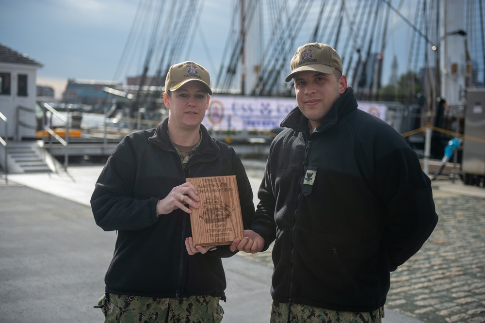 DVIDS Images Boatswain’s Mate 2nd Class Jason Santamaria is awarded Sailor of the Quarter