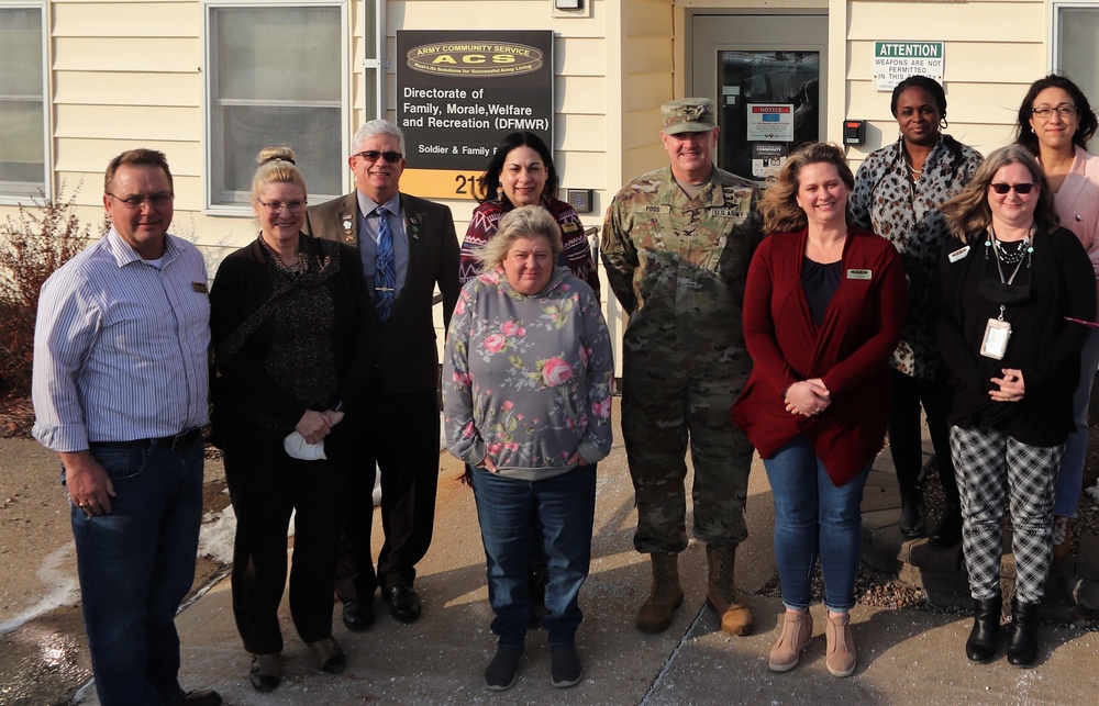 Fort McCoy Garrison leaders thank Army Community Service Office team for OAW support