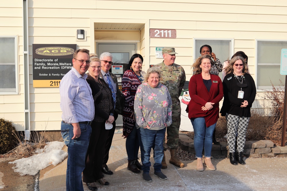 Fort McCoy Garrison leaders thank Army Community Service Office team for OAW support