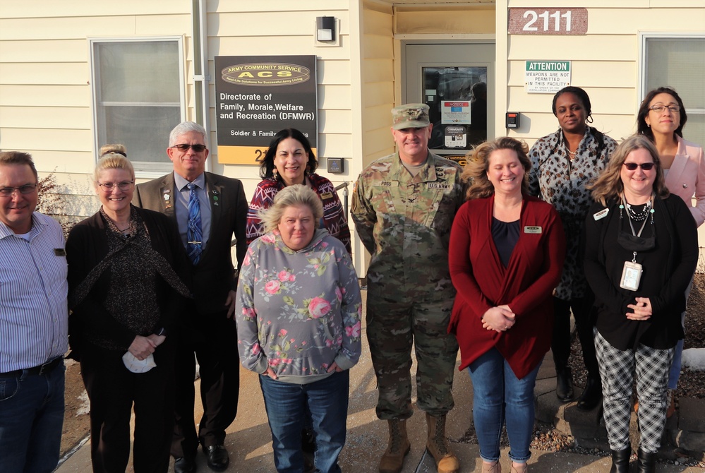 Fort McCoy Garrison leaders thank Army Community Service Office team for OAW support