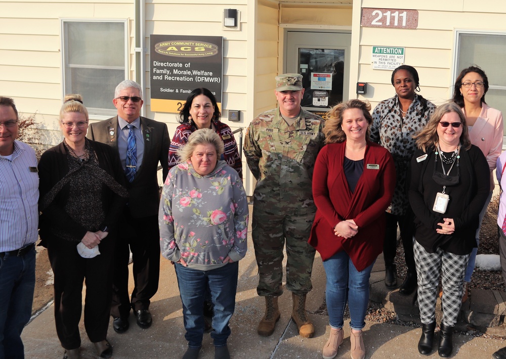 Fort McCoy Garrison leaders thank Army Community Service Office team for OAW support