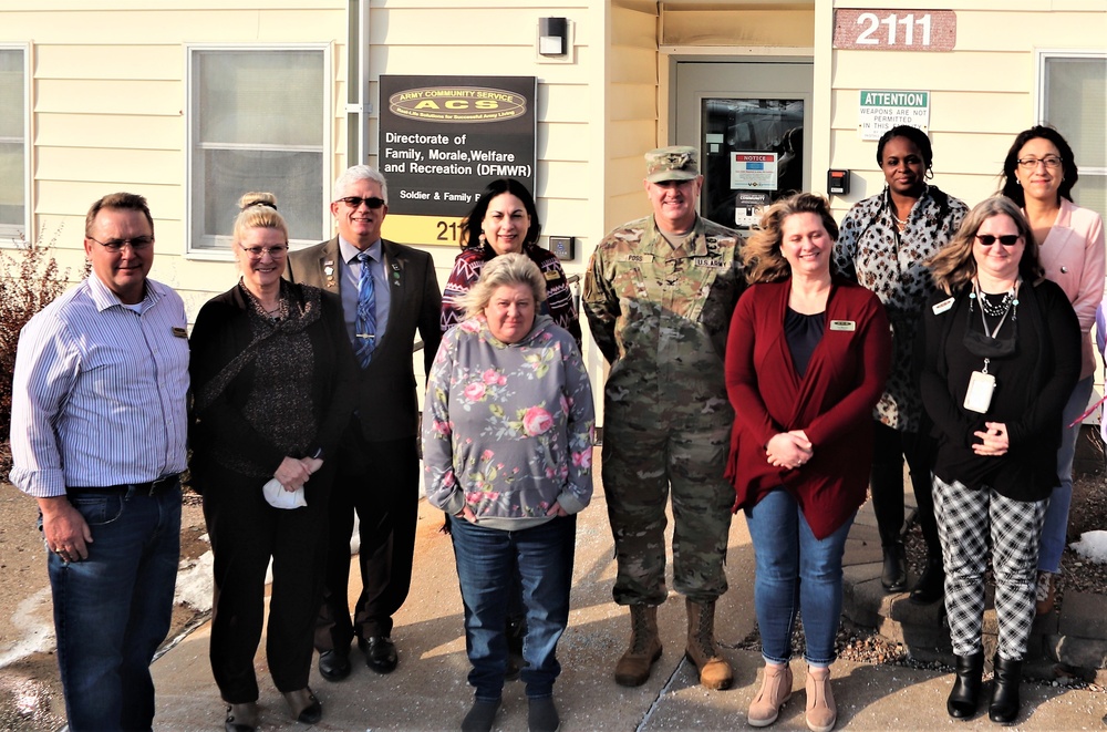 Fort McCoy Garrison leaders thank Army Community Service Office team for OAW support