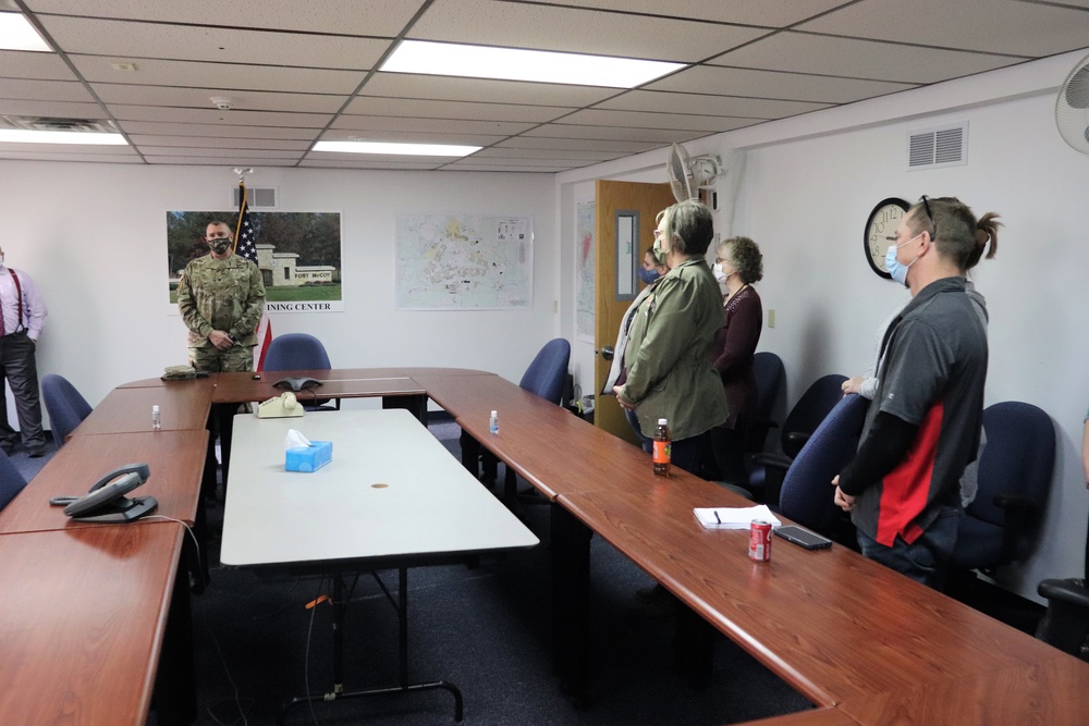 Fort McCoy Garrison leaders thank Resource Management Office team for OAW support