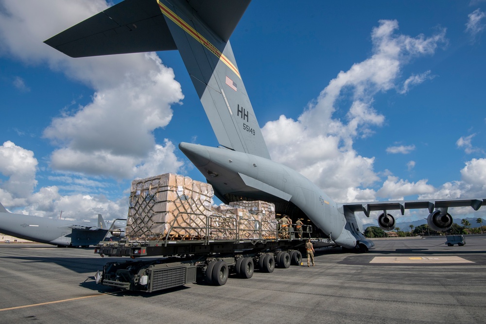 48th Aerial Port Squadron Trains with 735th Air Mobility Squadron