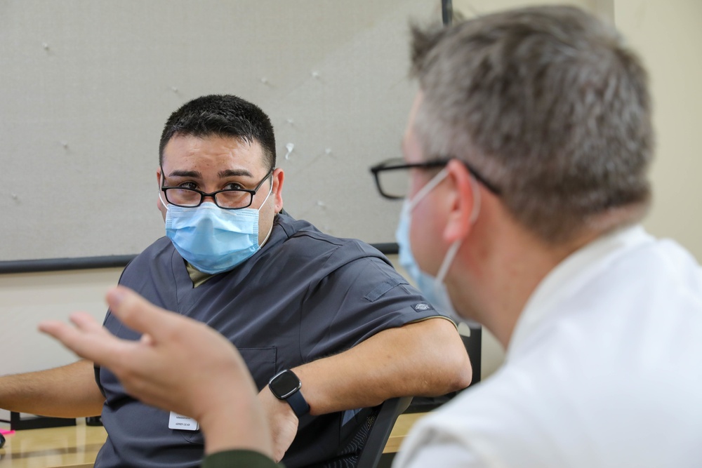 U.S. Air Force Military Medical Team Reviews Plans at Lawrence General Hospital