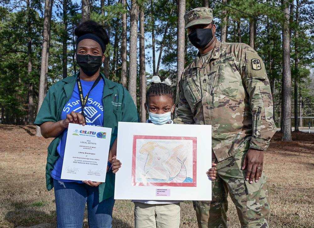 Fort Jackson youth win local art contest, move up to regionals