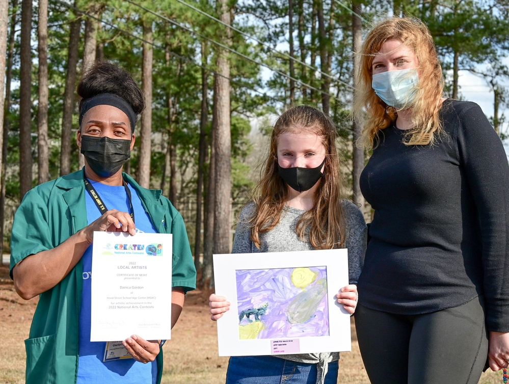 Fort Jackson youth win local art contest, move up to regionals