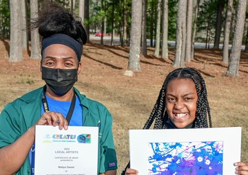 Fort Jackson youth win local art contest, move up to regionals
