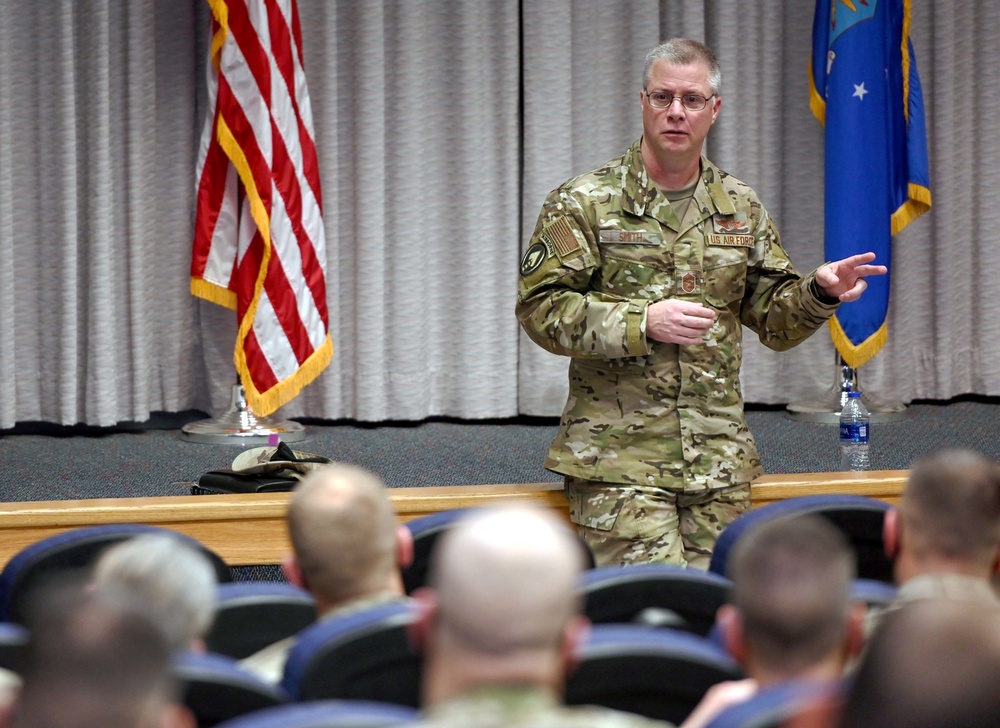 Senior Enlisted Leader of U.S. Special Operations Command visits Hurlburt Field