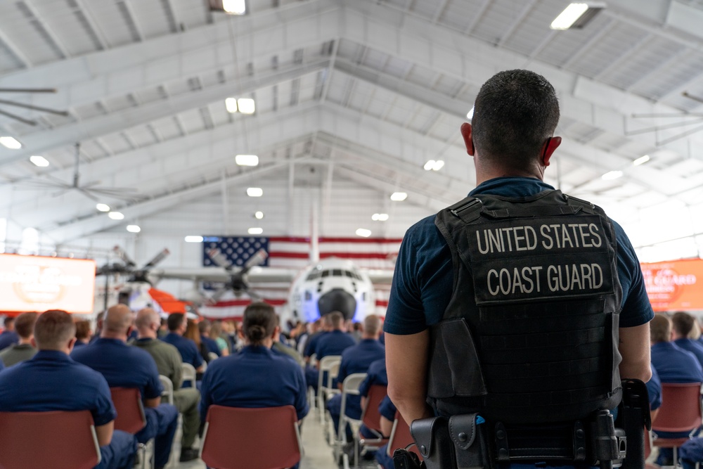 Coast Guard Commandant delivers State of the Coast Guard address in Clearwater, Florida