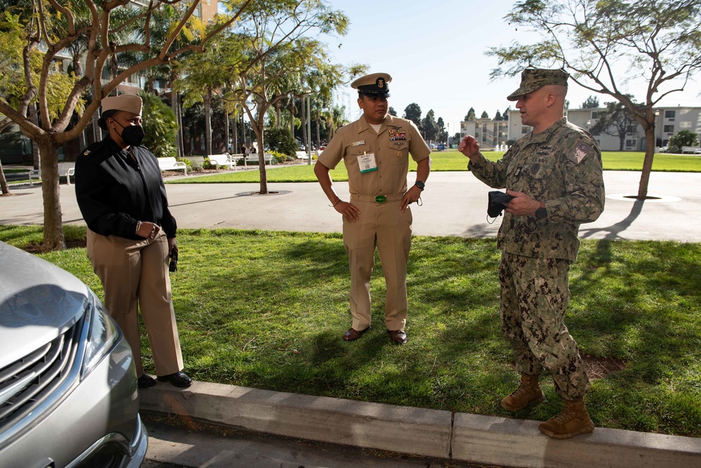 MCPON Russell Smith tours Pacific Beacon military housing in San Diego