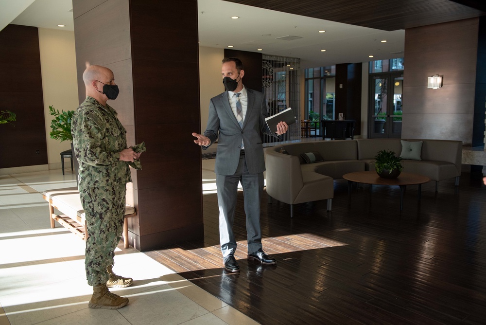 MCPON Russell Smith tours Pacific Beacon military housing in San Diego