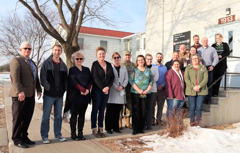 Fort McCoy Garrison leaders thank Resource Management Office team for OAW support