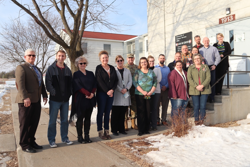 Fort McCoy Garrison leaders thank Resource Management Office team for OAW support