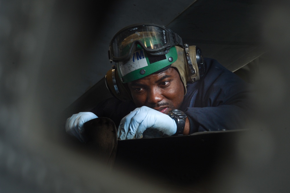 The Harry S. Truman Carrier Strike Group is on a scheduled deployment in the U.S. Sixth Fleet area of operations in support of naval operations to maintain maritime stability and security.