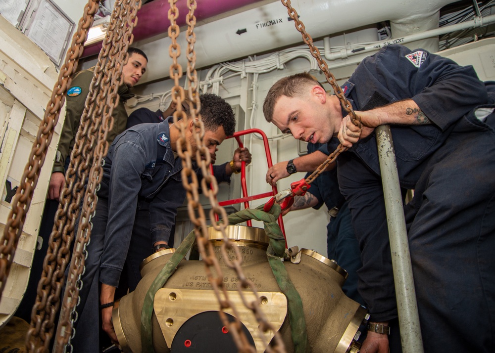 The Harry S. Truman Carrier Strike Group is on a scheduled deployment in the U.S. Sixth Fleet area of operations in support of naval operations to maintain maritime stability and security.