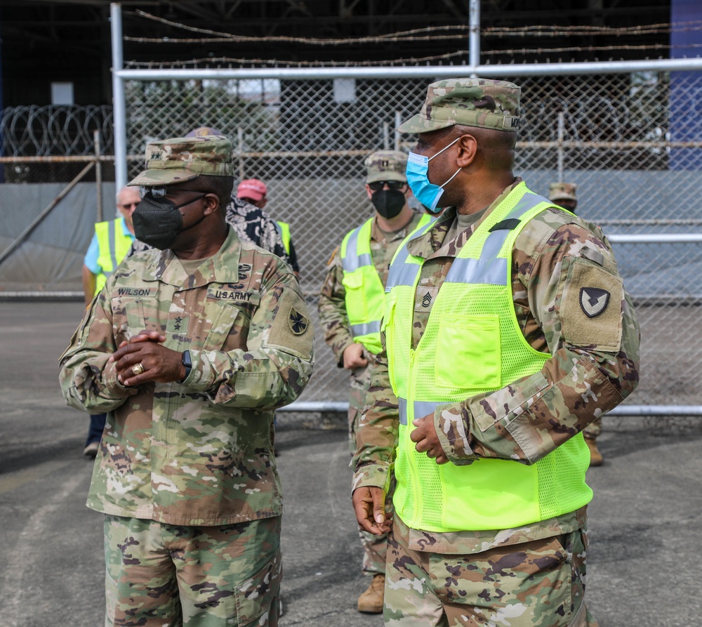 8th TSC Commanding General, Maj. Gen David Wilson Meets with Soldiers from Army Field Support Battalion-Charleston