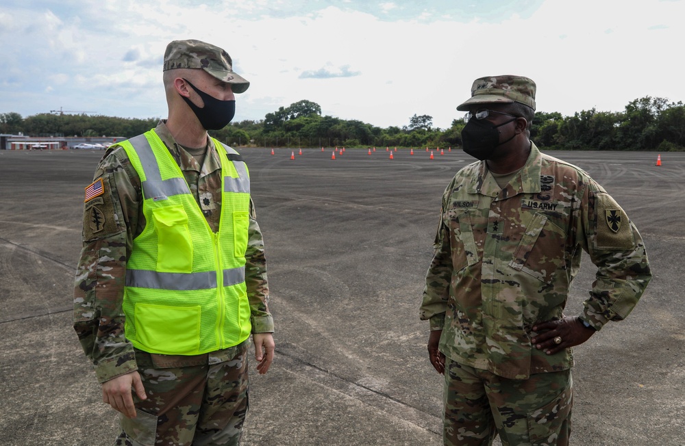 8th TSC Commanding General, Maj. Gen David Wilson Meets with Soldiers from Army Field Support Battalion-Charleston