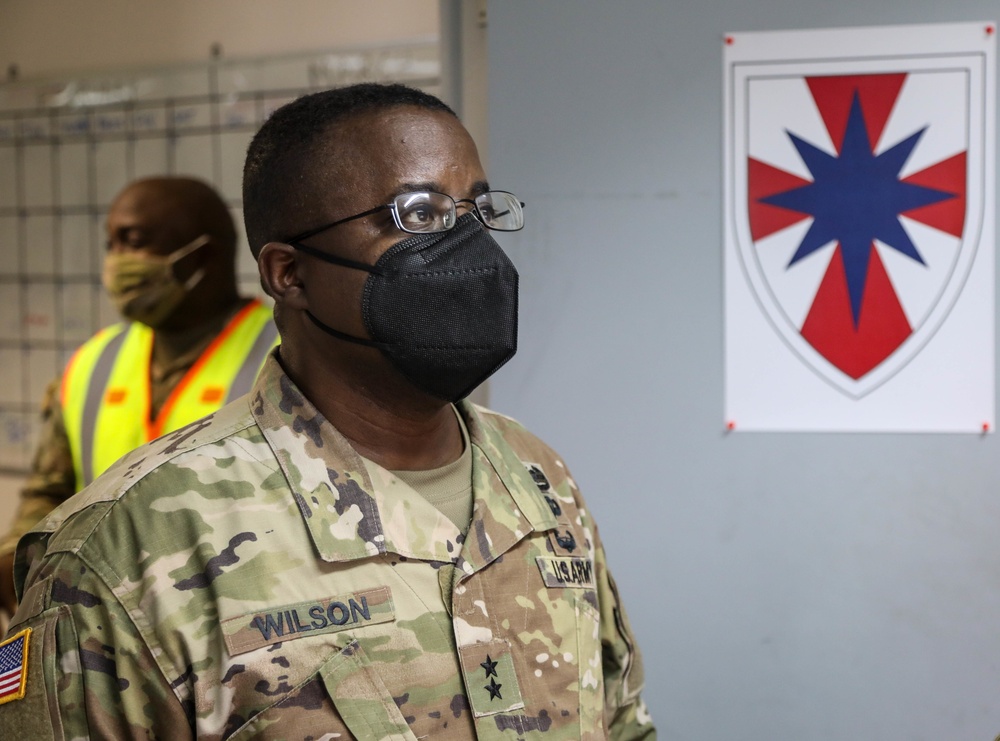 8th TSC Commanding General, Maj. Gen David Wilson Meets with Soldiers from Army Field Support Battalion-Charleston