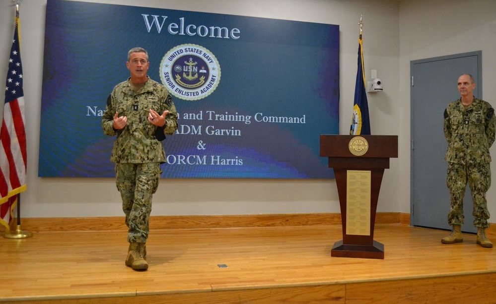 NETC Commander Visits Senior Enlisted Academy