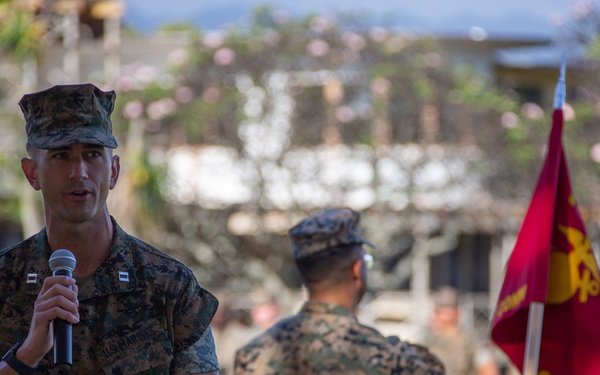 U.S. Marines activate the future 3rd Marine Littoral Regiment Communications Company