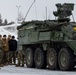 Photo Stryker armored vehicle training during Joint Exercise Arctic Eagle-Patriot 2022