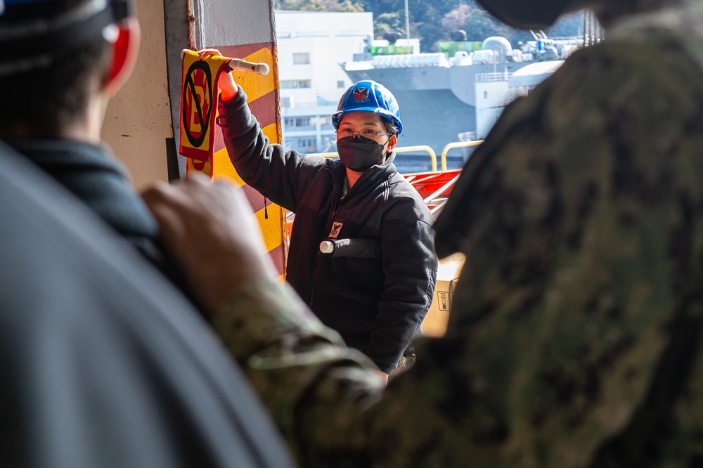 USS Ronald Reagan (CVN 76) Damage Control Drill USS Ronald Reagan (CVN 76) Damage Control Drill