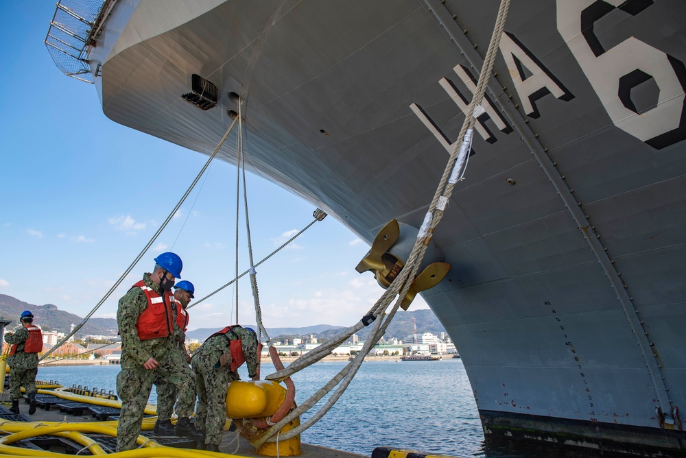 USS America (LHA 6) Returns to CFAS